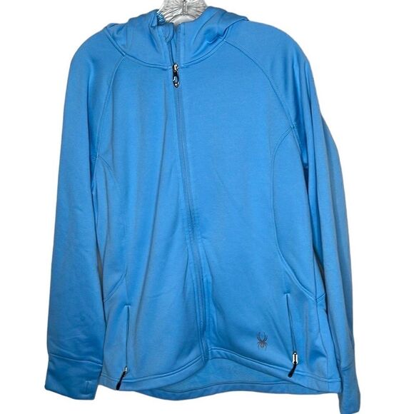 Spyder Blue Hoodie Zip Up Sweatshirt. Size XL. - Picture 1 of 9